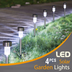4pcs LED Solar Lights Outdoor Landscape Lawn Decoration Lamp Waterproof Warm white for Garden Lawn Walkway Patio Yard, LD4